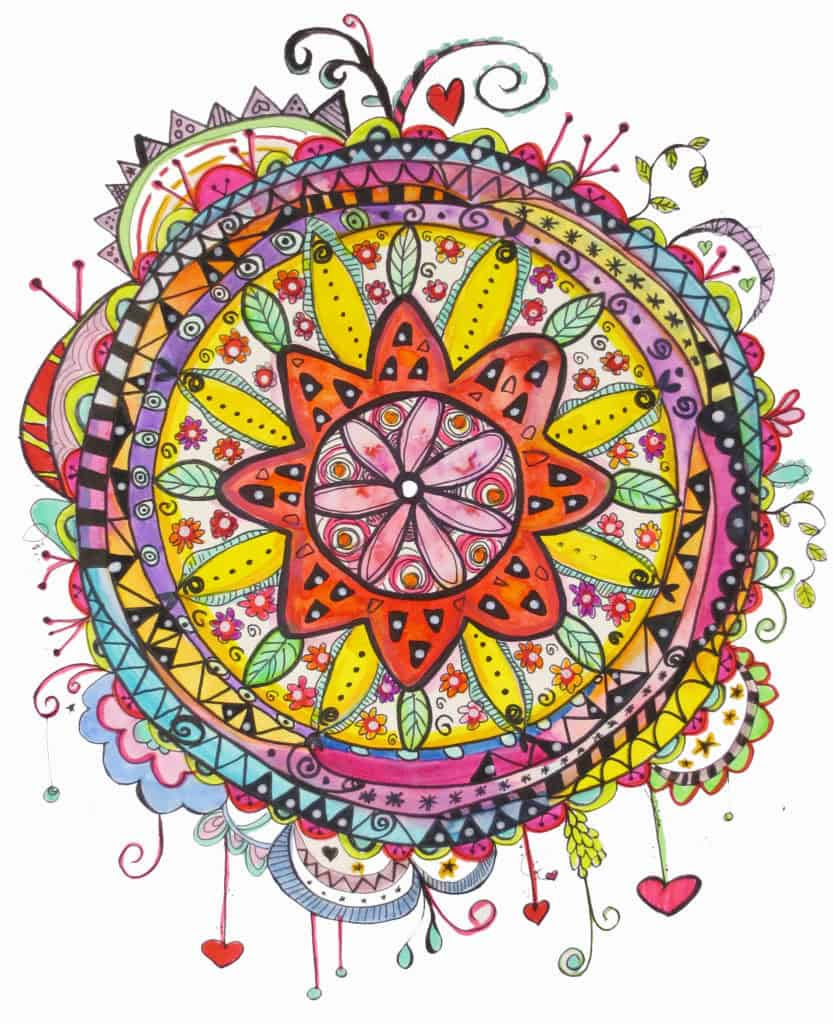 Finished Watercolor Mandala