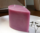 Passion scented small teardrop candle