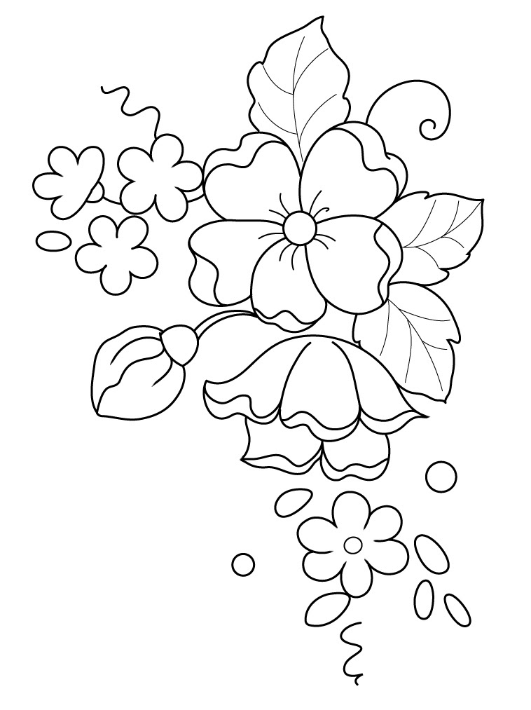 Simple Floral Drawings Pattern - Mehndi drawing: Flower strip - YouTube