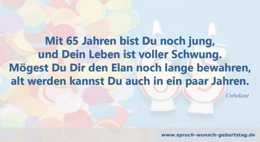 Sprüche Zum 65. Geburtstag Und Rente Mariam Shervashidze