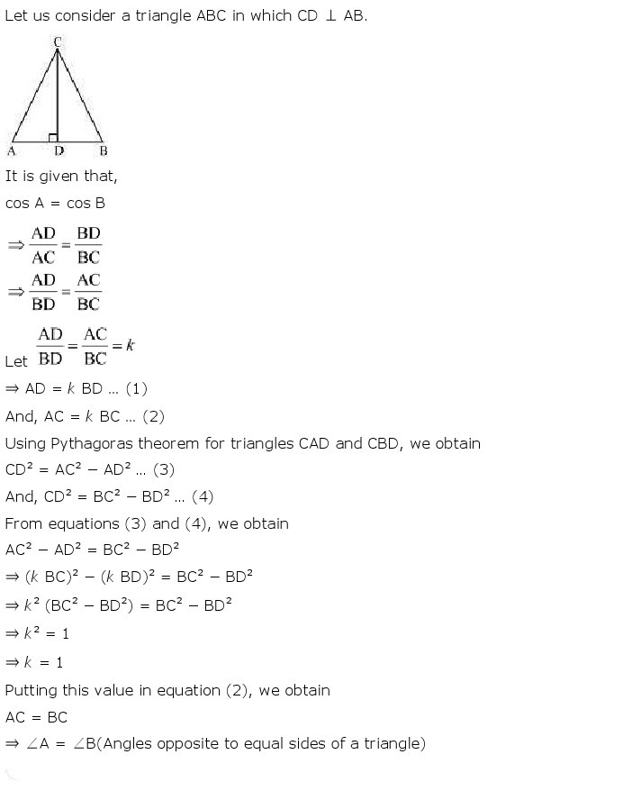 NCERT Solutions for Class 10th Maths Chapter 8 - Introduction to Trigonometry