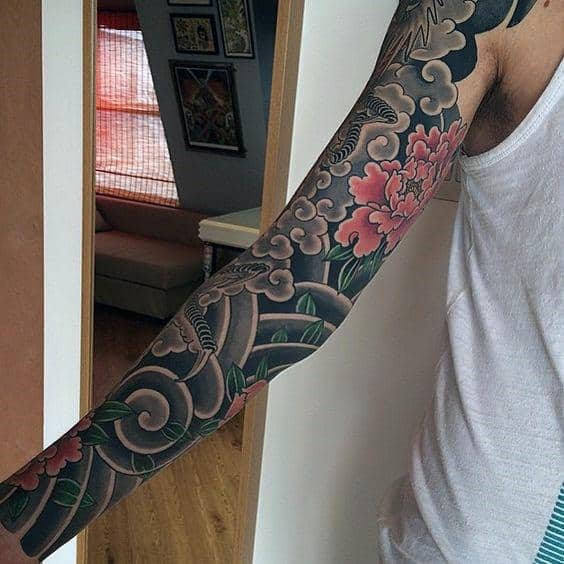 50 Japanese  Cloud Tattoo  Designs For Men Floating Ink Ideas