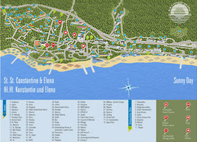Bulgarien Sonnenstrand Karte | Karte