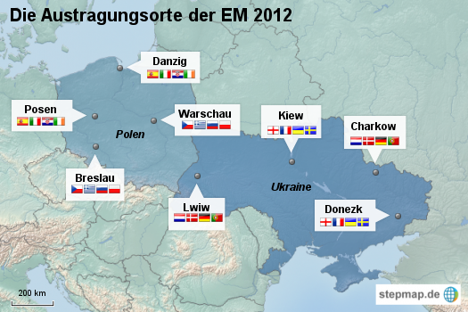 Landkartenblog: EM 2012 - Sammlung von Übersichtskarten der Fußball