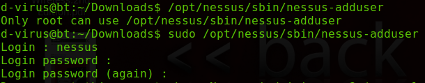usuario nessus usuario nessus