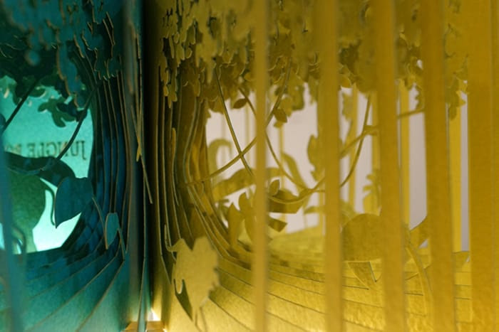 360° Visual Stories Cut into Paper Books by Yusuke Oono 360° Visual Stories Cut into Paper Books by Yusuke Oono silhouettes paper illustration books