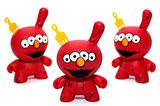 Custom Kidrobot 'Elmo' Dunny's by WuzOne!!!