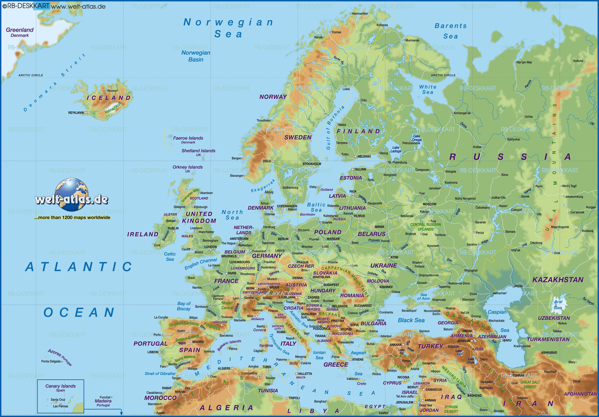 Maps: World Map Serbia