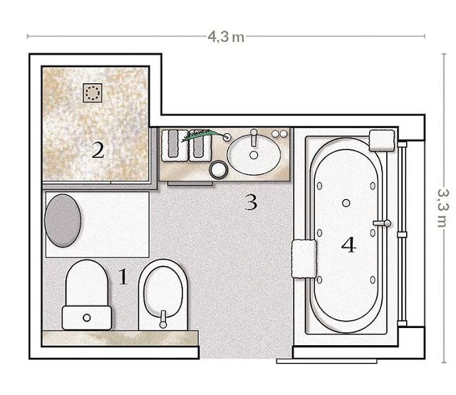 Plano De Un Bano Diseno - Diseño De Casa