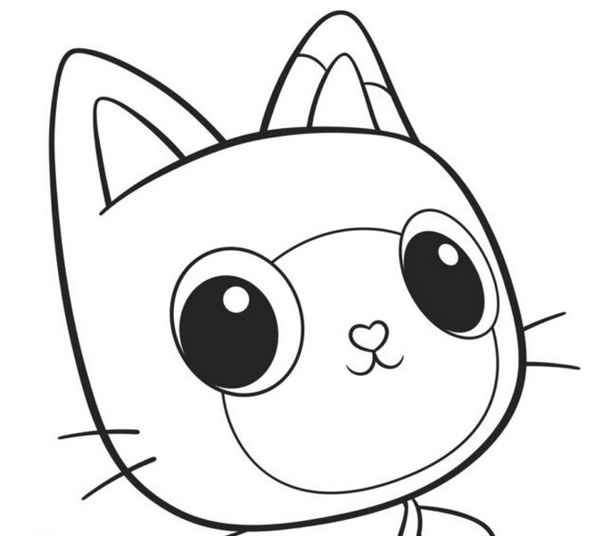 Gabby's Dollhouse Kitty Fairy Colouring Pages  Mels Virgin