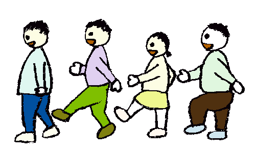 美しい花の画像 ベスト並んで歩く イラスト