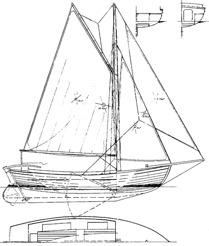 nice gaff rigged sailboat plans ~ wooden boat plans free