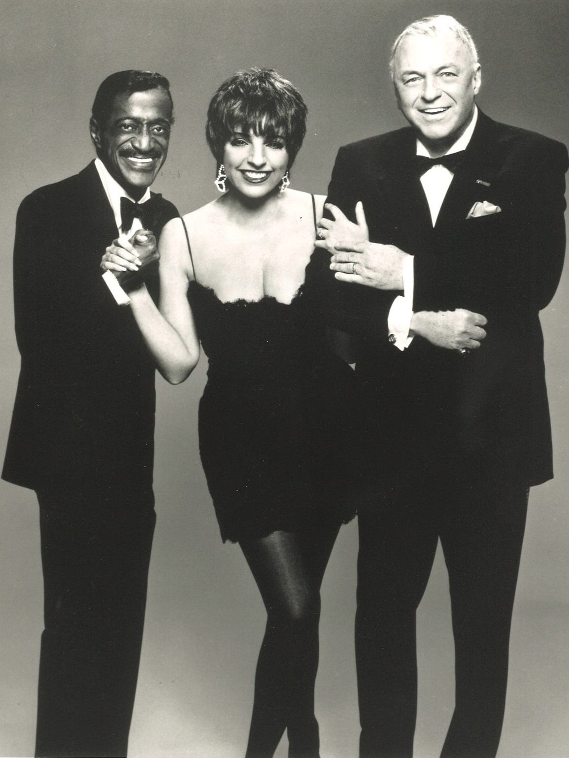 Sammy Davis, Frank Sinatra and Liza Minnelli.