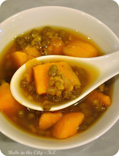 Mung Beans and Sweet Potatoes Soup (Tong Shui)