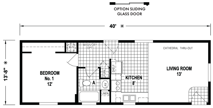 14X40 Floor Plan Single Wide Mobile Home Floor Plans