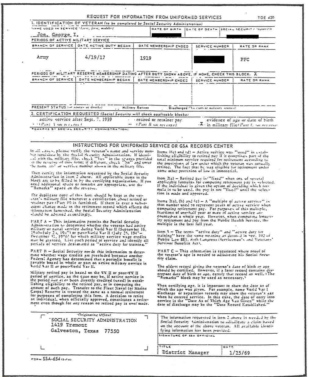 Printable Application Replacement Social Security Card