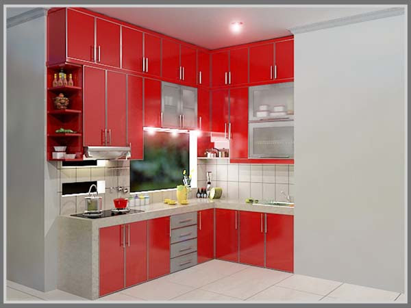  Cat Dinding Dapur Warna Merah  Rumahidaman com