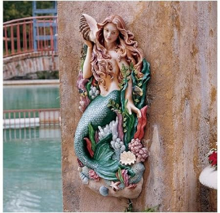 Awesome Decorations Outdoor Metal Mermaid Wall Art Decor - Outdoor Metal Mermaid Wall Art