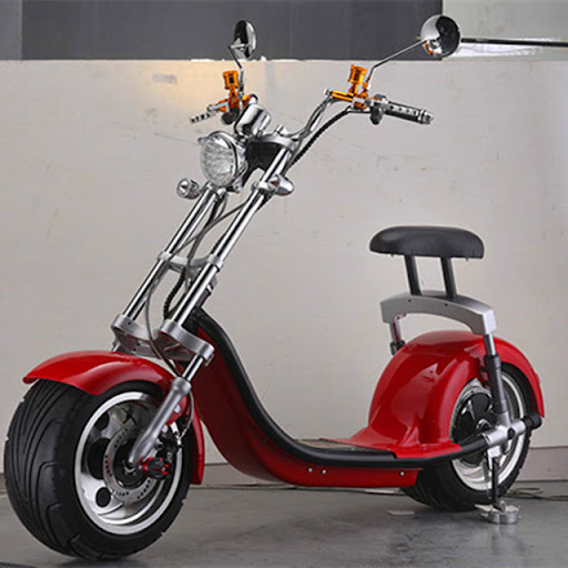 harley style 2 wheel 1200w fat tyre electric single seater scooter
