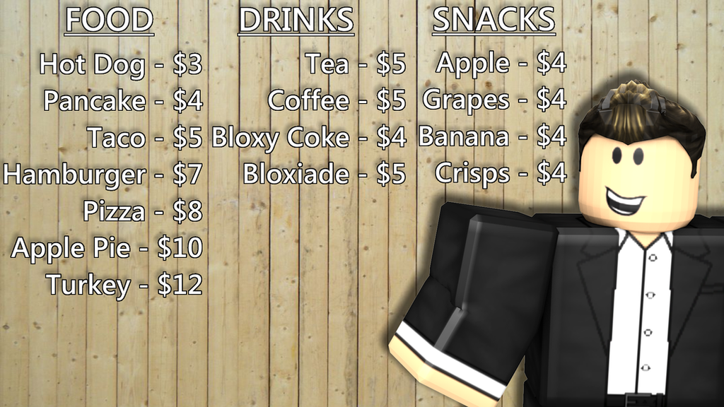 Bloxburg Menu Id Bloxburg Cafe Menu Mamas Cafe Roblox