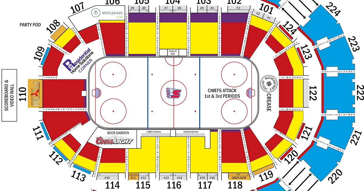 Spokane Arena Seating Map