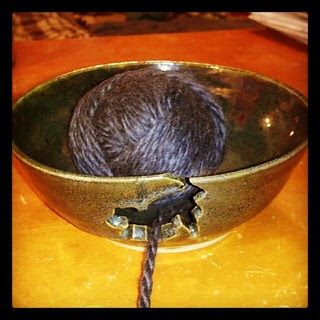 Shrinking #yarn ball! #Christmas #knitting #yarnbowl #crafting #knitstagram