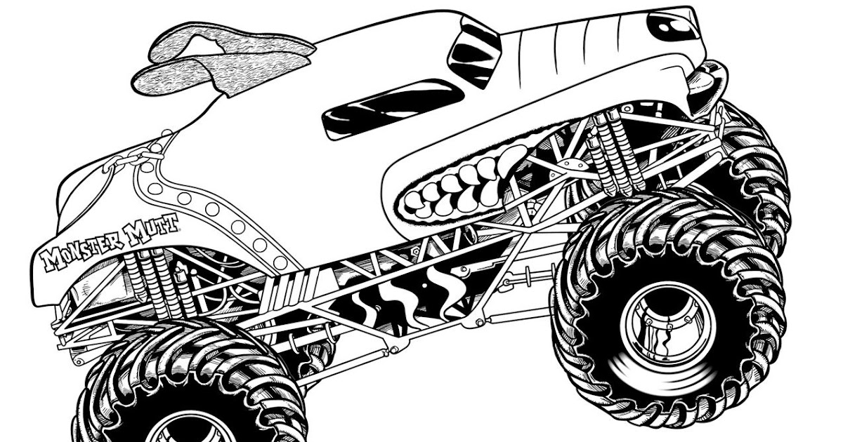 Monster Jam Coloring Pages - Coloringnori - Coloring Pages for Kids