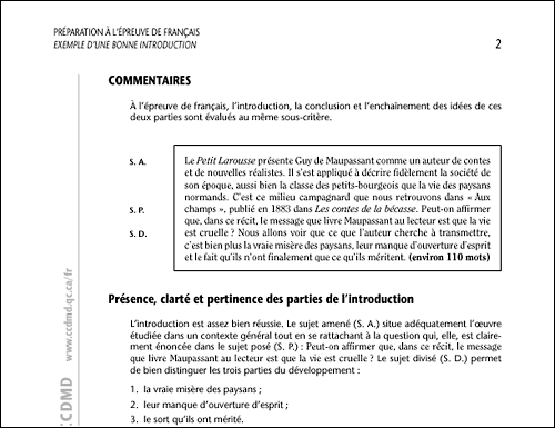 Exemple De Dissertation Analytique  EE Rumah