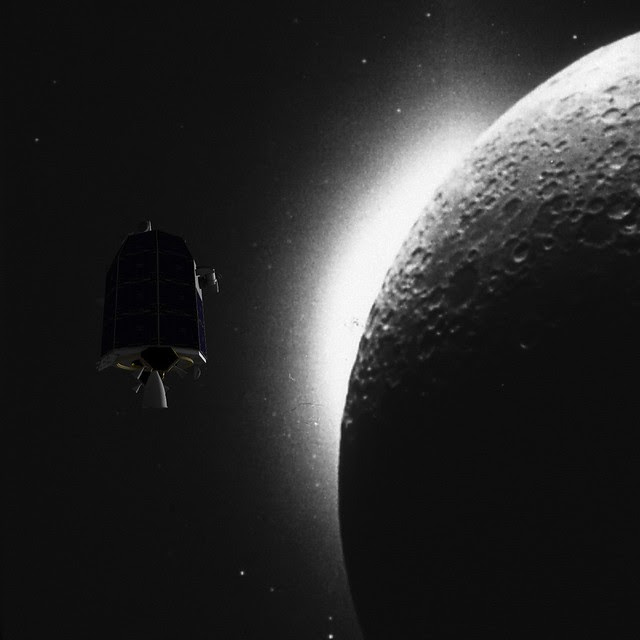 LADEE on Clementine star-tracker horizon glow