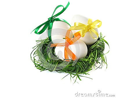 EASTER EGGS IN GRASS BASKET easter eggs in a basket pictures. EASTER EGGS IN GRASS BASKET