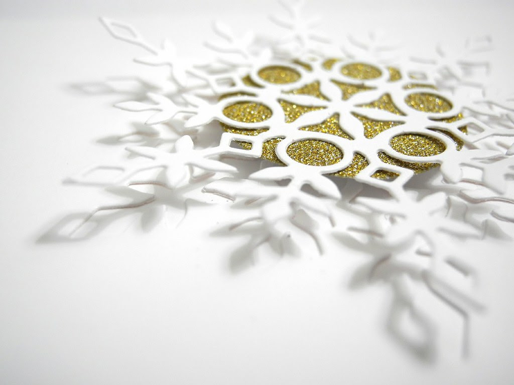 Gold Snowflake Detail