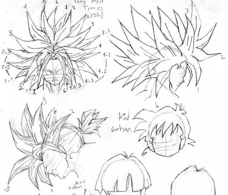 superkrilin: Dragon Ball Z Hair Drawing : Goku Hair Png Goku Super ...