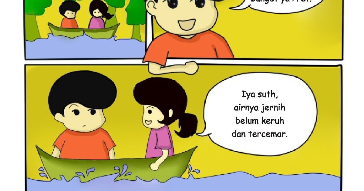 Gambar Komik Lingkungan Hijau Udaraku Bersih Komik Lucu