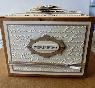 Felicity's Craft Corner: Stampin Up's Extra-large Gift Box Decorated