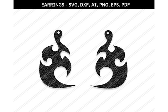 Free Abstract earrings svgdxfaiepspn SVG PNG DXF EPS