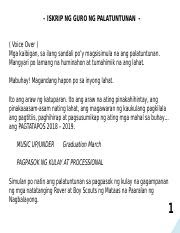 Tagalog Emcee Script Para Sa Araw Ng Pagkilala