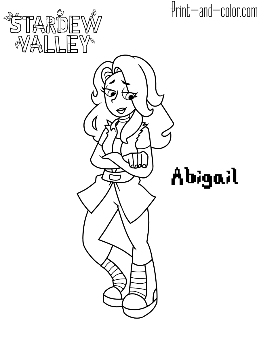 254 Unicorn Abigail Adams Coloring Page with Printable
