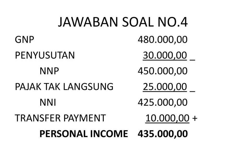 Contoh Soal Hitungan Ekonomi Makro Dan Jawabannya Master