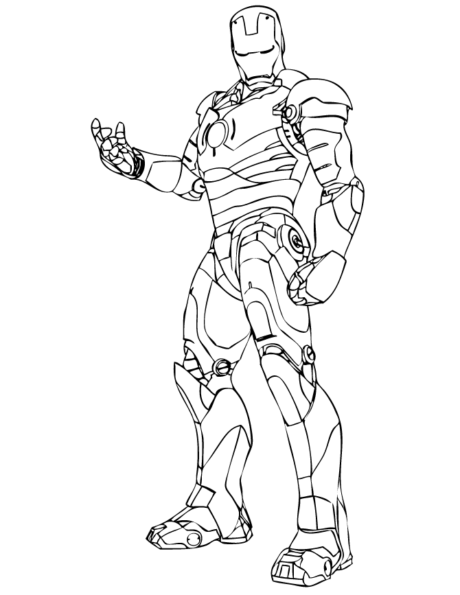 Mewarnai Gambar Robot Iron Man GAMBAR MEWARNAI HD