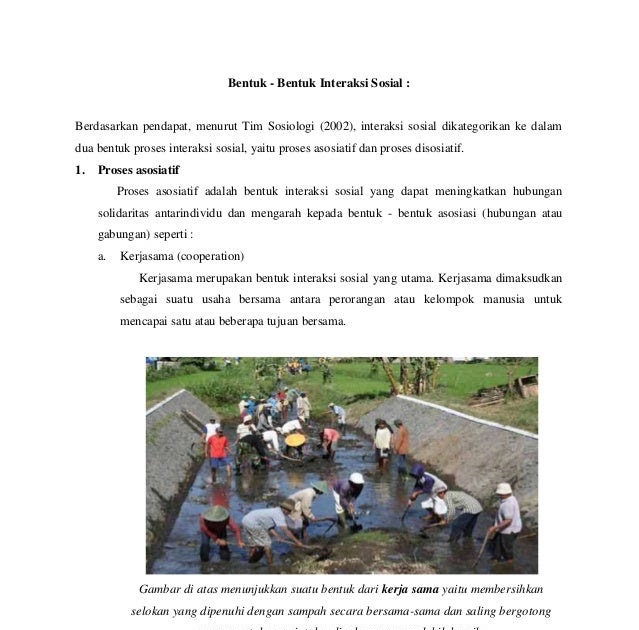 Gambar Kliping Interaksi Sosial Lukisan