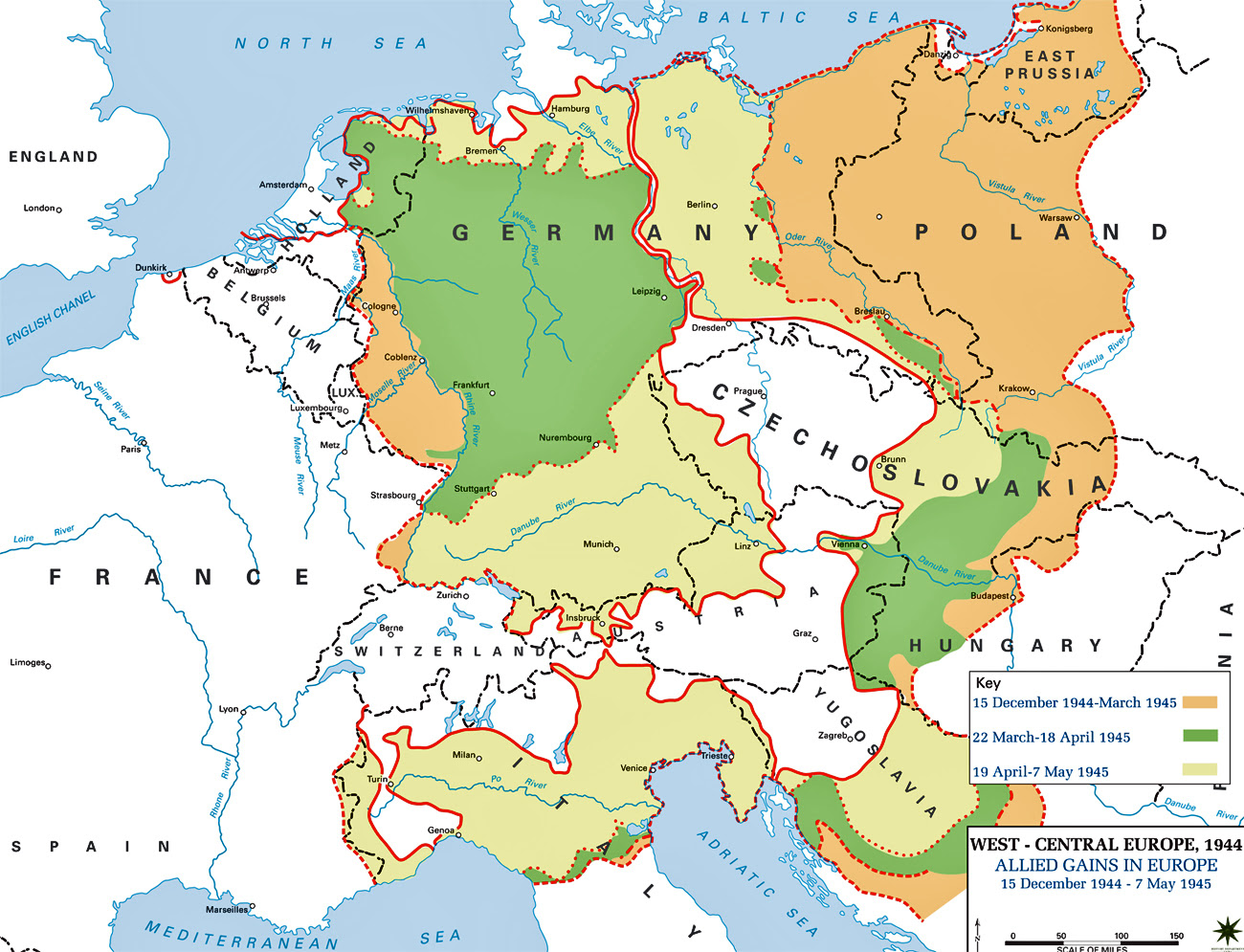 Map Of Europe 1944 | Metro Map