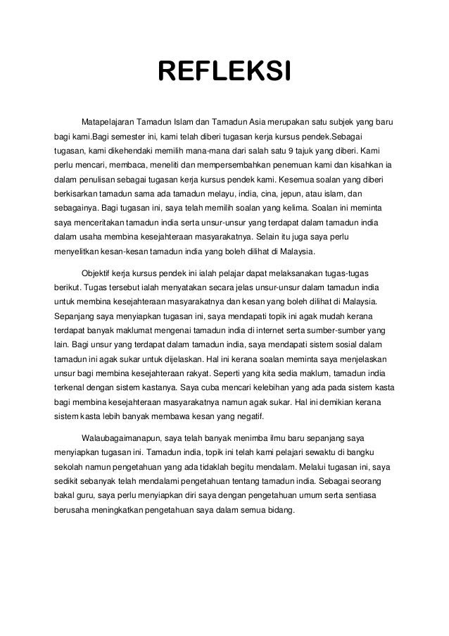 Contoh Assignment Titas Tamadun India - Syd Thomposon 2012