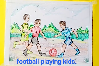 10+ Best For Playing Football Match Drawing For Kids
