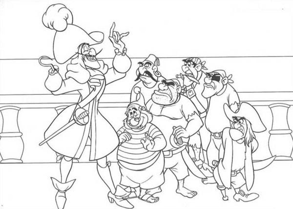 Captain Hook Coloring Sheet - Christopher Myersa's Coloring Pages