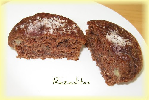 MUFFIN DE PLATANO COCO Y CACAO
