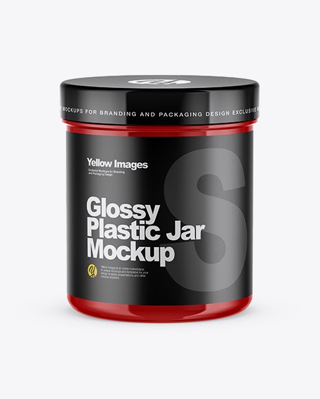 Download Free PSD Mockup Glossy Jar Mockup - Front View (High-Angle ...