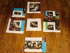 crane improv quilt blocks