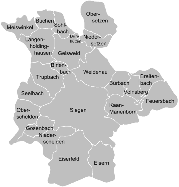 Siegen Karte Deutschland