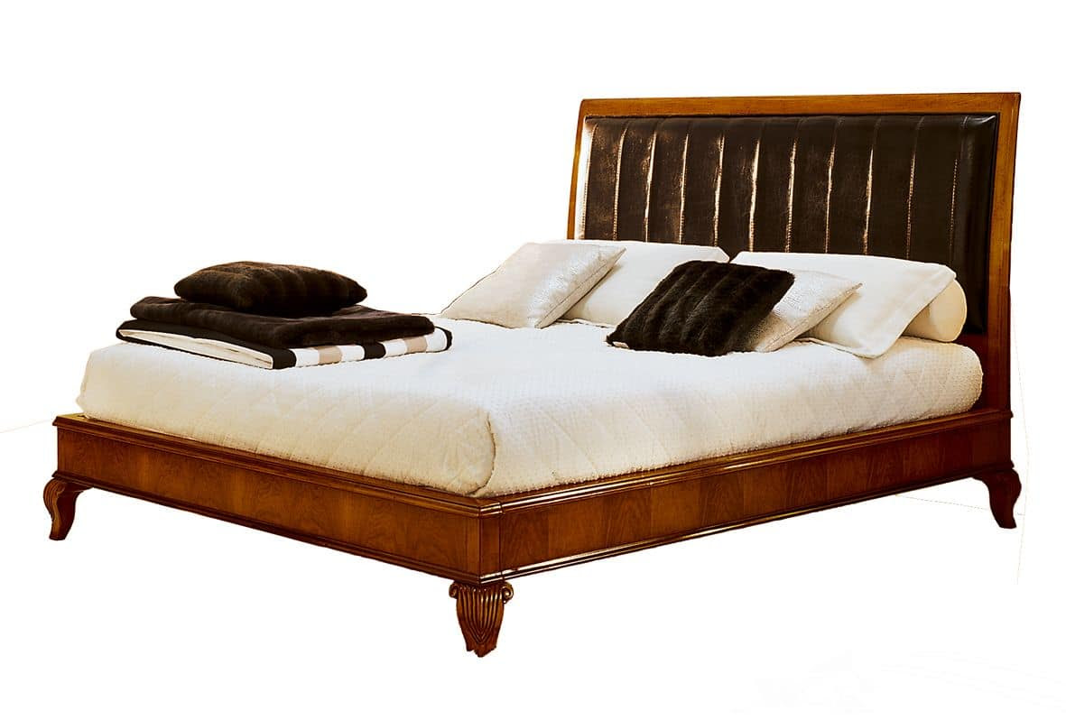 Bett Leder Cognac