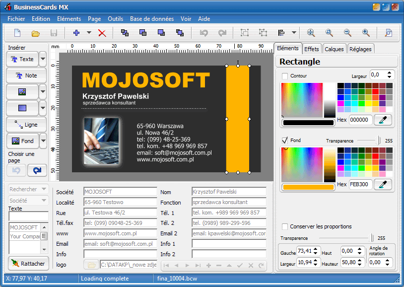 Logiciel Carte De Visite Gratuit Pour Windows 10 Carte
